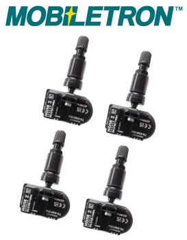 4 RDKS TPMS Sensors Metal-valve black BMW 3 Series 02.2014 - 12.2019 (F30/F31/F35/F80)